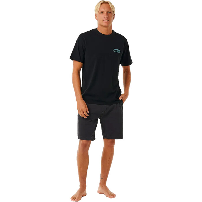 2024 Rip Curl Mnner Heritage Ding Repairs Tee 0EZMTE - Black